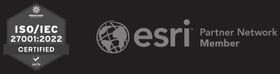 iso and esri logo footer